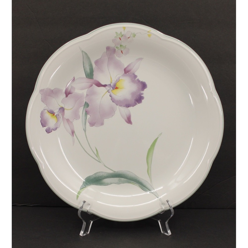 MIKASA Rondo Waikiki Dinner Plate 11" EJ 910 Vintage Discontinued‎ Iris